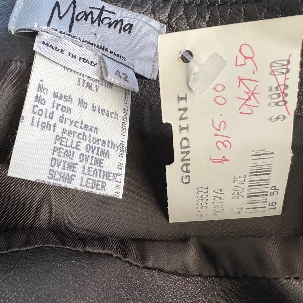 Italian Leather Skirt - Picture 10 of 10